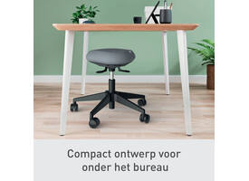 Actieve zitkruk Leitz Ergo met wieltjes en wiebelkussen