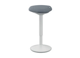 Actieve zit-sta kruk Leitz Ergo met gasveer 57-82 cm grijs