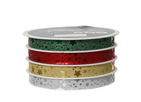 Cadeaulint Decoris rol met 4 kleuren assorti