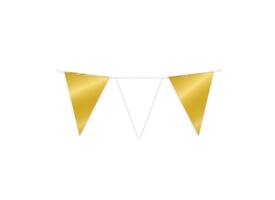 Party Flag Foil Gold and white