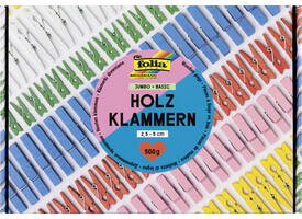 Wasknijpers Folia jumbo 500gram assorti