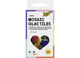 Mozaieksteentjes Folia 10x10mm glas basis assorti