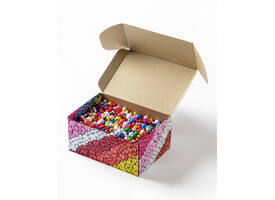 Houten kralen Folia 1000 gram assorti