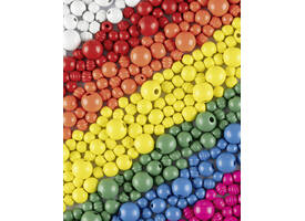 Houten kralen Folia 1000 gram assorti