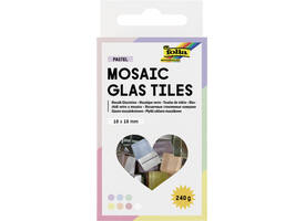 Mozaieksteentjes Folia 10x10mm glas pastel assorti