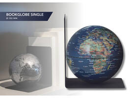 Boekensteun Troika met magnetische globe 13cm blauw-groen