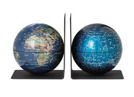 Boekensteun Troika met magnetische globes 13cm set à 2 stuks assorti