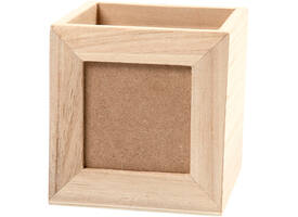 Pennenbakje Creativ Company 10x10x10cm hout