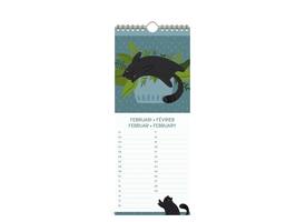 Verjaardagskalender Lannoo 130x325 Cats