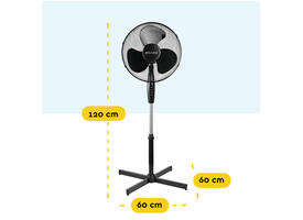 Statiefventilator BRASQ F300 Ø 40cm zwart