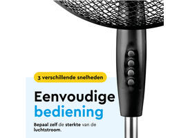 Statiefventilator BRASQ F300 Ø 40cm zwart