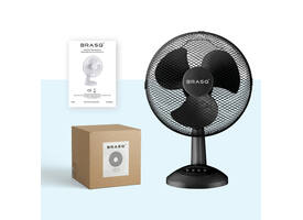 Tafelventilator BRASQ F400 Ø 30cm zwart