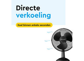 Tafelventilator BRASQ F400 Ø 30cm zwart