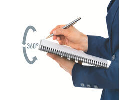Notitieboek Leitz Office A5 lijn 180 pagina's 80gr grijs grijs