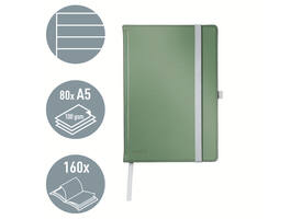 Notitieboek Leitz Style A5 lijn 160 pagina's 100gr groen