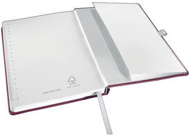Notitieboek Leitz Style A5 lijn 160 pagina's 100gr rood