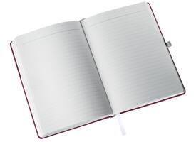 Notitieboek Leitz Style A5 lijn 160 pagina's 100gr rood