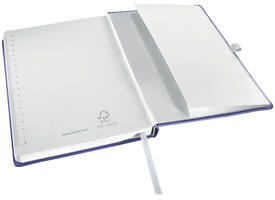 Notitieboek Leitz Style A5 lijn 160 pagina's 100gr blauw