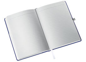 Notitieboek Leitz Style A5 lijn 160 pagina's 100gr blauw