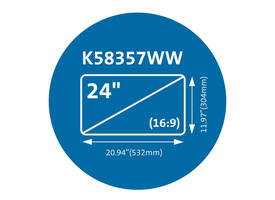 Privacyfilter Kensington MagPro voor 24" monitors 16:9