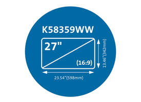 Privacyfilter Kensington MagPro voor 27" monitors 16:9