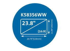 Privacyfilter Kensington MagPro voor 23.8" monitors 16:9