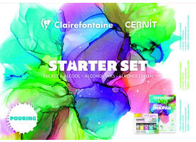 Alcoholinkt Clairefontaine & Cernit starterset 8-delig