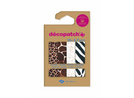 Hobbypapier Décopatch 30x40cm set à 4 vel thema dierenhuid