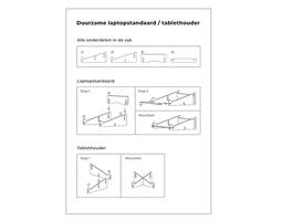 Laptopstandaard Quantore gerecycled vilt zand
