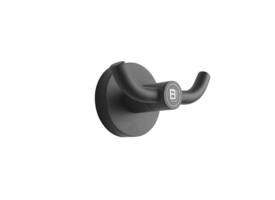 Kledinghaak Blacksatino 2 haaks zwart 332120