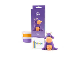 Klei Hey Clay koe set à 3 delen