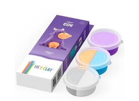 Klei Hey Clay koe set à 3 delen