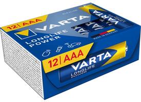 Batterij VARTA Longlife Power 12x AAA