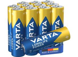 Batterij VARTA Longlife Power 12x AA