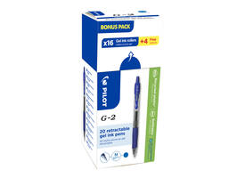 Gelschrijver PILOT BL-G2-7 medium blauw 16+4 gratis