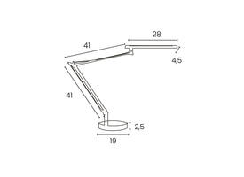 Bureaulamp Unilux Mamboled 2.0 led zwart