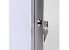 Vitrinebord Quantore luxe 8x A4 B1 gecertificeerd zilver