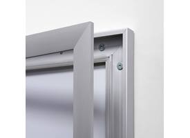 Vitrinebord Quantore luxe 8x A4 B1 gecertificeerd zilver