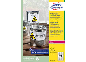 Etiket Avery L4773-100 63.5x33.9 2400 stuks