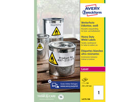 Etiket Avery L4775-100 210x297mm 100 stuks