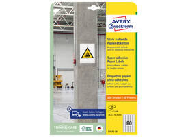 Etiket Avery L7872-20 35.6x16.9mm 1600 stuks