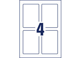 Positioneeretiket Avery 8001 120x80mm bedrukt 20 stuks