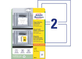 Positioneeretiket Avery 8002 160x120mm bedrukt 10 stuks
