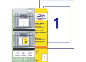 Positioneeretiket Avery 8003 220x160mm bedrukt 5 stuks