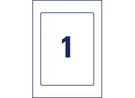 Positioneeretiket Avery 8003 220x160mm bedrukt 5 stuks