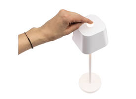 Tafellamp Securit Georgina LED oplaadbaar dimbaar wit