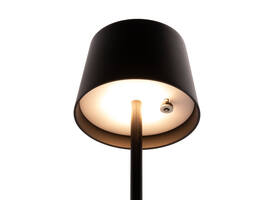 Tafellamp Securit MonteCarlo LED oplaadbaar dimbaar zwart