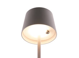 Tafellamp Securit MonteCarlo LED oplaadbaar dimbaar wit