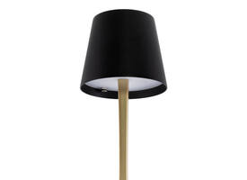 Tafellamp Securit Roma LED oplaadbaar dimbaar zwart-goud