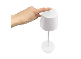 Tafellamp Securit Feline LED oplaadbaar dimbaar wit